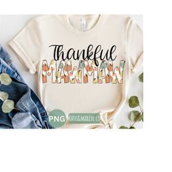 Thankful mawmaw png, mawmaw fall png, mawmaw pumpkin sublimation