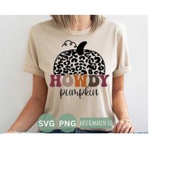 howdy pumpkin svg, it's fall yall svg, leopard retro fall svg, cricut cut file and sublimation