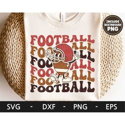 Football svg, Football Season svg, Retro svg, Football Character, Game day svg, dxf, png, eps, svg files for cricut