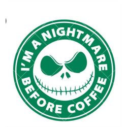 nightmare before coffee, christmas , coffee ring svg, witch, venti cup decal svg, coffee ring svg, cold cup, halloween s