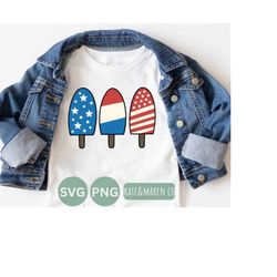 kids fourth of july svg, red white and blue popsicle svg, america svg, cricut cut file and sublimation