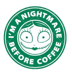 Nightmare Before Coffee Svg, Sally Svg, Christmas Svg, Coffee ring Svg, Witch, Venti Cup Decal Svg, Coffee Ring Svg, Col