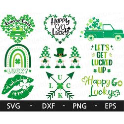 St Patrick's Bundle svg, Happy St Patrick's Day svg, svg cutting file, Saint Patricks Day, Lucky clover SVG, One Lucky