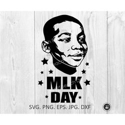Martin Luther King JR. boy svg png dxf, MLK Day - svg, png, eps, dxf, Civil rights icon, Digital files Cricut, CNC cut c