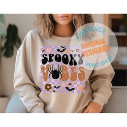 Spooky vibes - Halloween - Fall cricut files - Spooky season - DIY - Spooky vibes svg - fall sweatshirt - halloween shir