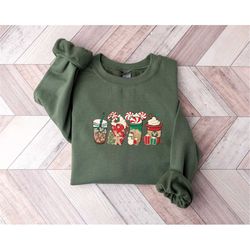Christmas Coffee Sweatshirt, Christmas Hot Chocolate Shirt, Coffee Lover Gift, Coffee Christmas Tshirt, Christmas Candy