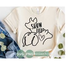show life svg, show animal png, sheep cow pig cricut cut file and sublimation