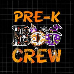 Pre-K Boo Crew Png, Teacher Student Halloween Png, Pre-K Halloween Png, Quote School Halloween Png, Pre-K Png