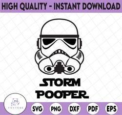 Star Wars Storm Pooper, Disney svg, Disney Mickey and Minnie svg,Quotes files, svg file, Disney png file, Cricut, Silhou