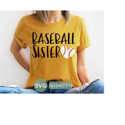 baseball sister svg, baseball sis cricut cut file and sublimation