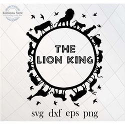 lion king svg, africa svg, animals svg, king of the jungle, lion svg, lion cut file, silhouette, cut file, svg files for