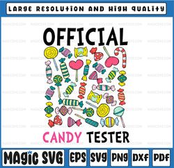 Official Candy Tester Png, Candy Lollipop Halloween Png, Halloween Png Files, Tri-ck or Tre-at Png, Halloween Transfers