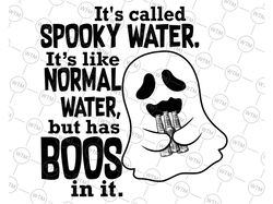 It's Called Spooky Water It's Like Normal Water But Has Boos Svg, halloween svg
