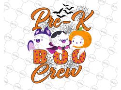 Pre K Boo Crew Png, boo Png, halloween Png, ghost Png, pumpkin Png, kids halloween Png, boo crew Png, pre-k Png