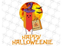 Happy Halloweenie Png, Funny Hot Dog Halloween Png, Halloween Sublimation