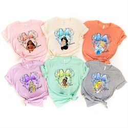 Disney Princess Shirt, Disney Colorful Shirt, Mickey Ear Princess Shirt, Disney Vacation Shirt, Disney Belle,Cinderella,