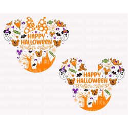 Bundle Happy Halloween SVG, Spooky Vibes Svg, Halloween Svg, Halloween Pumpkin Svg, Trick Or Treat Svg, Boo Svg, Hallowe