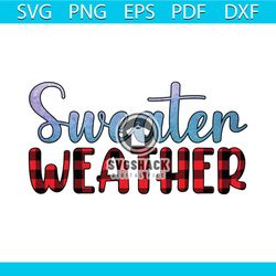 Sweater Weather Svg, Christmas Svg, Holly Svg, Happy Holiday Svg, Winter Svg
