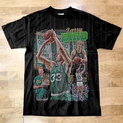 Larry Bird Shirt, Basketball shirt, Classic 90s Graphic Tee, Unisex, Vintage Bootleg, Gift, Retro,Larry Bird vintage shi