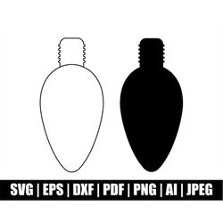 Light Bulb Svg, Light Svg, Blub Svg, Light Bulb Clipart, T Shirt SVG, Bulb Png, Svg Cut Files Cricut Silhouette, Instant