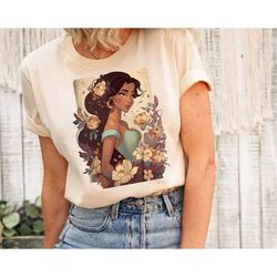 Vintage Princess Jasmine Alladin Shirt,Disney Character Shirt,Vintage Disney Princess Shirt,Disney Girl Trip 2023 Shirt,