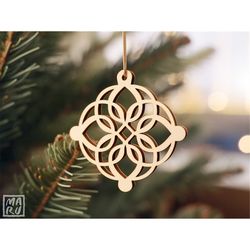 Elegance Christmas Ornament  Cricut SVG  Laser Cut PNG  DIY Decorations