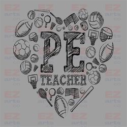 pe teacher png, teacher appreciation gift, back to school png, pe teacher gift, back to school gift, physical education