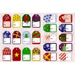 Modern Christmas Tags  Digital & Printable  Cricut, Laser or Die Cut Files PNG  SVG  Perfect for Decorations, Stickers,