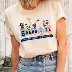 Disney Graduate 2023 Shirt, From The Tassel To The Castle 2023 Shirt, Mickey And Friends Graduation Shirt, Disney Gradua