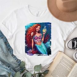 Little Mermaid Shirt, Black Ariel Shirt, Black Girl Magic Shirt, Black Queen Shirt, Black Mermaid Shirt, Live Action Lit