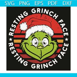 Resting Grinch Face Svg, Christmas Svg, Grinch Svg, Grinch Face Svg, Grinch Christmas Svg, Christmas Gifts Svg, Christma