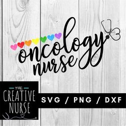 Nurse SVG / Oncology Nurse SVG /  svg pdf png cutting files for silhouette or cricut