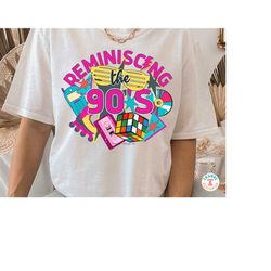 90's Retro PNG, 90's Vintage PNG, I Love The 90's, Colorful, Shirt Sublimation Png Print File, 90's Shirt, 90's Design,