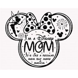 I'm A Mom, It's Like A Regular Mom But More Magical Svg, Mouse Mom Svg, Family Vacation Svg, Mother's Day Svg, Family Tr