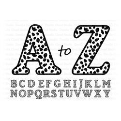 Cheetah Alphabet SVG, Cheetah Letters SVG Files for Cameo & Cricut, Animal Letters, Cheetah Monogram, A to Z SVG Letters