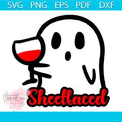 Sheetfaced Svg, Halloween Svg, Sheet Svg, Boo Svg, Halloween Ghost Svg