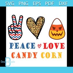 Peace Love Candy Corn Svg, Halloween Svg, Best Halloween Svg, Halloween Corn Svg