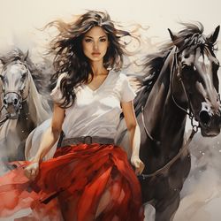 Gypsy Spirit: Woman and Steeds