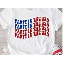 4th of July SVG PNG, Distressed & Solid, Patriotic Svg, Party In The USA, Cricut Cut File Svg, Shirt Sublimation Png, Ju