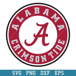 Alabama Crimson Tide Logo Svg, Alabama Crimson Tide Svg, NCAA Svg, Png Dxf Eps Digital File