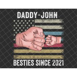 Personalized Father's Day Fist Bump Set Flag America, Father's Day Png, Daddy and Childs Hands Png, Baby Toddler Kid Dad