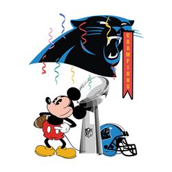 Mickey Mouse Teams Carolina Panthers NFL Svg, Football Svg, Cricut File, Svg