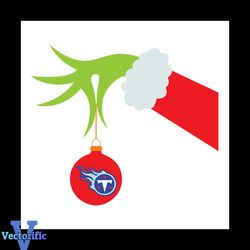 Tennessee Titans Grinch Hand Holding Christmas Svg, Grinch Christmas Svg Design Download