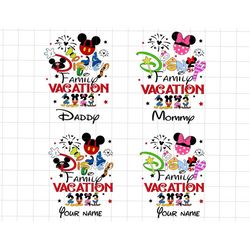 Bundle Custom Family Vacation Png, Magical Kingdom Png, Mouse And Friends, Family Trip Png, Family Trip 2023 Png, Family