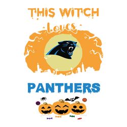 This Witch Love Carolina Panthers NFL Svg, Football Svg, Cricut File, Svg
