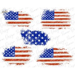 American Flag Patriotic Patches PNG, Distressed USA Flag Patches Sublimation Design, 4th of July Png, Sleeve Design Png,