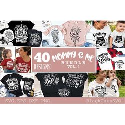 Mommy and me SVG bundle 40 designs vol 1