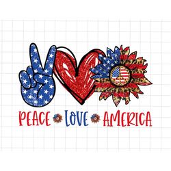 Peace Love America Png, Independence Day Png, Funny Fourth Of July Png, America Flag Sublimation Png, USA Patriotic Png,