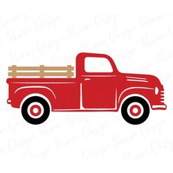 Farm Truck, Vintage Pickup Truck Svg, Cut File, Vintage Truck Silhouette SVG Cut File, PNG, JPG Red Truck Svg, Red Truck