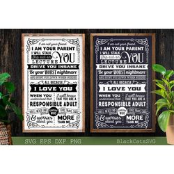 I am not your friend SVG, Parents poster svg, Motherhood svg, House rules svg,  In this house poster svg, In this Family